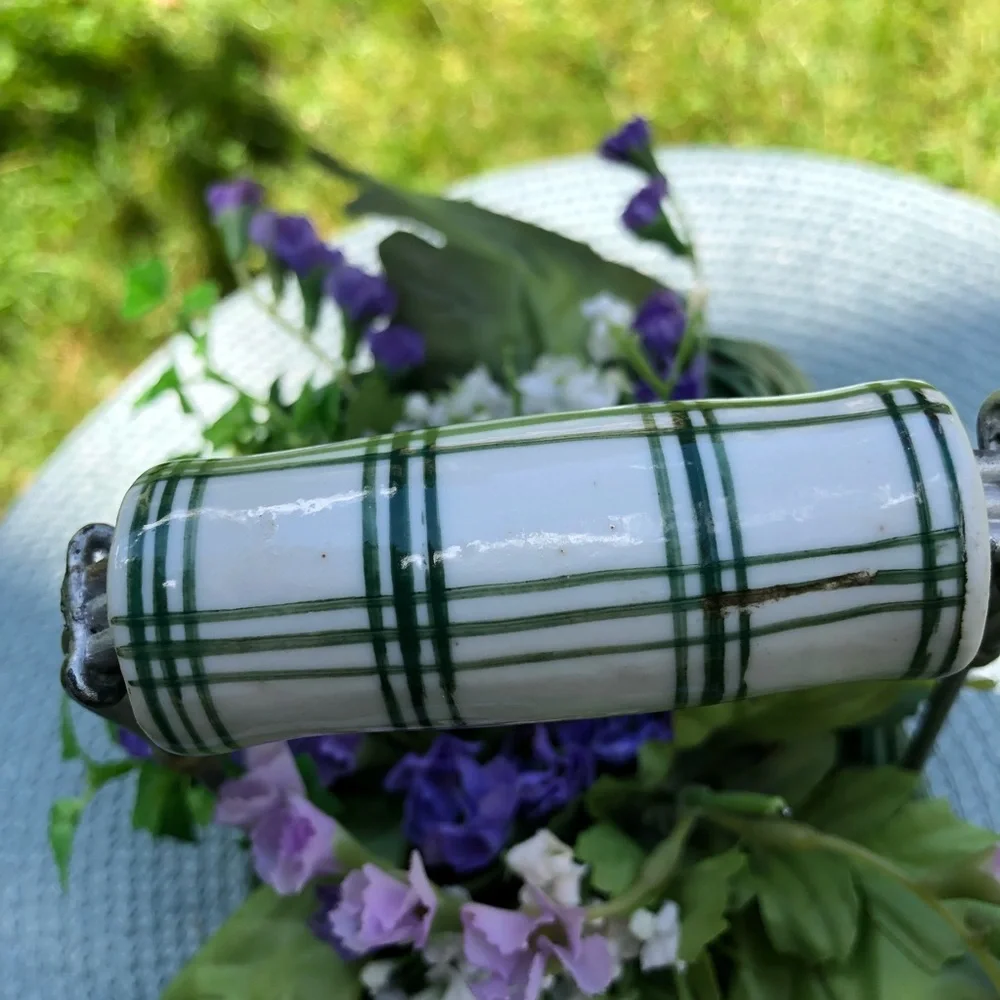 Silk Violets in Basket